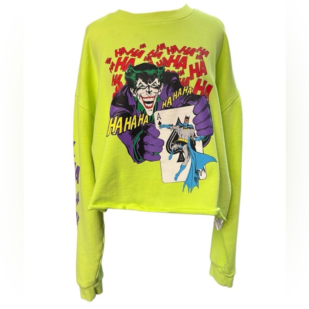 Forever 21 DC Comics Joker Graphic Cropped Sweatshirt